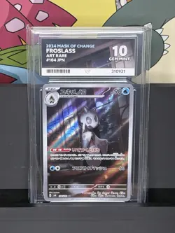 ACE 10 Froslass 104/101 AR 2024 Japanese Mask Of Change Pokemon TCG (NOT PSA) - Image 1