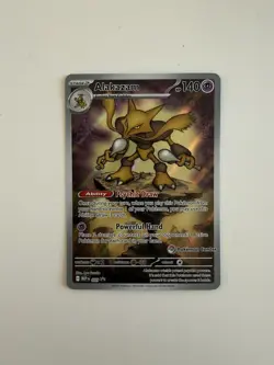 Pokemon Center Stamped Alakazam 009 - English - Mega Evolutions - ETB Promo - Image 1
