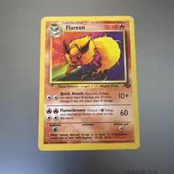 1999 Pokemon TCG Flareon Base Set 19/64 Jungle Rare Non-Holo - LP - Image 1
