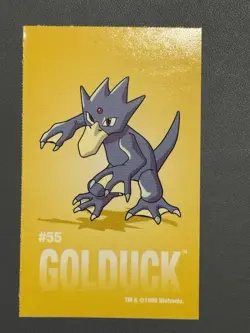 Pokemon Golduck #55 Sandylion Sticker Sheet Perforated Pack Fresh 1999 - Image 1