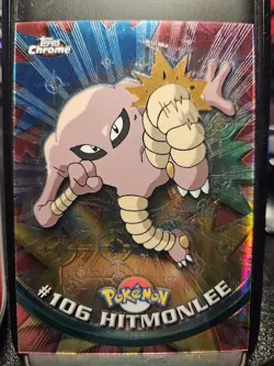 2000 TOPPS CHROME POKEMON SPECTRA-CHROME #106 HITMONLEE - Image 1