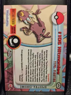 2000 TOPPS CHROME POKEMON SPECTRA-CHROME #106 HITMONLEE - Image 2