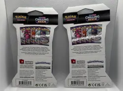 Pokemon TCG Sword And Shield Chilling Reign Booster Pack Lot Of 2 Factory Sealed - Image 2