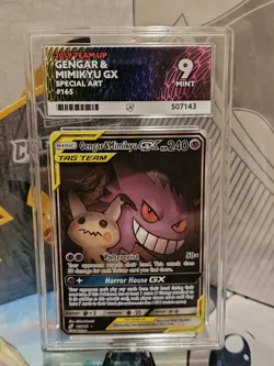 Pokemon 2019 Tag Team Gengar & Mimikyu GX 165/181 Alternative Art ACE 9 Mint - Image 1