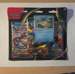 Pokemon Mega Evolution 3 Pack Blister ME01 Psyduck Fast Safe Secure Shipping - Image 1