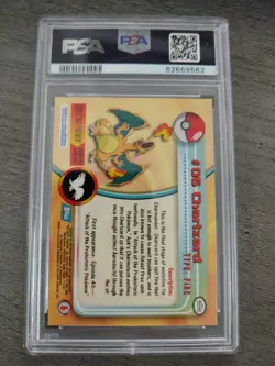 1999 TOPPS POKEMON TV #6 CHARIZARD PSA 6 - Image 2