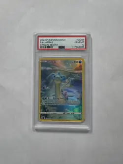2023 POKEMON SWORD & SHIELD CROWN ZENITH #GG05 FULL ART/LAPRAS PSA 10 - Image 1