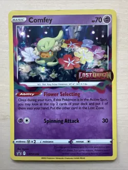 Comfey SWSH242 Stamped Pre Release Promo Holo Lost Origin Pokemon TCG - Image 1