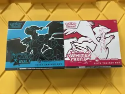 Pokemon Center Black Bolt and White Flare Elite Trainer Boxes ETB Sealed - Image 1