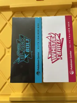 Pokemon Center Black Bolt and White Flare Elite Trainer Boxes ETB Sealed - Image 3
