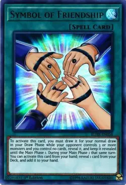 Yugioh! LP Symbol of Friendship - BLHR-EN058 - Ultra Rare - 1st Edition Lightly - Image 1