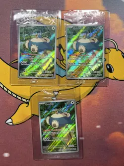 Pokemon TCG Snorlax 051 SV Scarlet & Violet 151 Promo Card Lot SEALED [X3] - Image 1