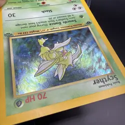 Pokemon TCG Jungle 🍃 Scyther 1st Edition Holo Card 10/64 MP - Image 4