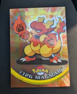 #126 Magmar Silver Foil Topps TV Animation Series 3 Pokemon Card 2000 - Image 1