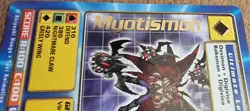 Digimon Card Myotismon Bo-76 Gold Label Digi-Battle Ultimate Level Bandai 1999 - Image 2