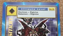 Digimon Card Myotismon Bo-76 Gold Label Digi-Battle Ultimate Level Bandai 1999 - Image 5