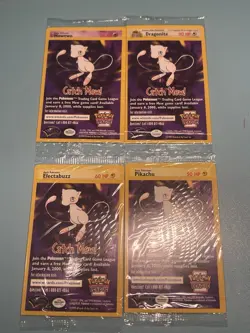 4x SEALED Black Star Promo WB Movie Pokemon Cards #2-5 PIKACHU, DRAGONITE MEWTWO - Image 1