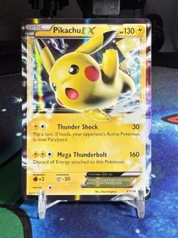 Pokemon - Pikachu EX - XY174 Promo - 2016 Near Mint NM TCG Double Rare Card - Image 1