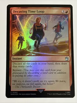MTG Universes Beyond: Doctor Who Decaying time Loop Foil 0080 NM - Image 1