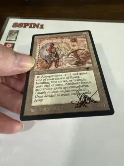 MTG Artist Proof Urza Avenger Signed Antiquities - Image 3