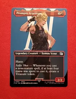 Prompto Argentum (Borderless) Final Fantasy Regular FIN MTG 387 Final Fantasy - Image 1