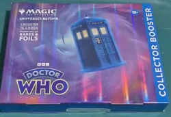2023 MTG Magic the Gathering Doctor Who Collector Booster Pack Sealed Box Lot - Image 2