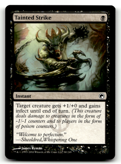 Tainted Strike 80 Normal C Scars of Mirrodin LP - Image 1