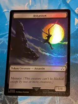 MTG *FOIL * Assassin's Creed Token ASSASSIN ** COPY NM - Image 1