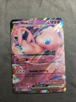 Pokemon TCG Holo Mew EX Double Rare Scarlet & Violet Card 151/165 - Image 1