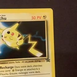 1999-2000 Pokemon FRENCH Movie Promo Wizards Pikachu 4 - Image 4