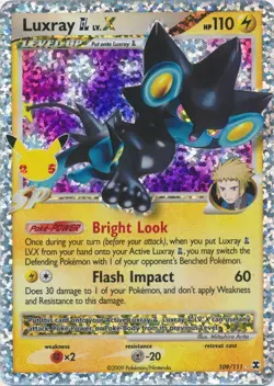 Holo Luxray GL LV.X 109/111 Classic Collection Celebrations Pokemon TCG - Image 1