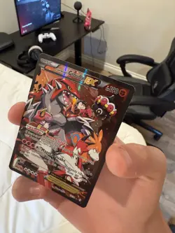 Pokemon TCG Team Magma's Groudon EX Holo Full Art Rare Card 15/34 Double Crisis - Image 1