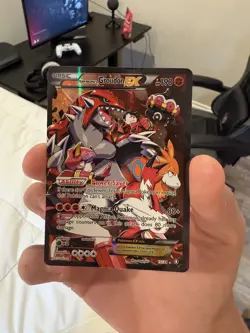 Pokemon TCG Team Magma's Groudon EX Holo Full Art Rare Card 15/34 Double Crisis - Image 2