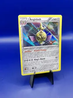 Aegislash 86/146 XY Stamped Holo Rare Promo Pokemon Card 2014 TCG Nintendo NM - Image 2