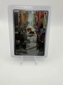 Pokemon TCG Litleo 139/132 Me01: Mega Evolution Holo Illustration Rare Mint NM - Image 3