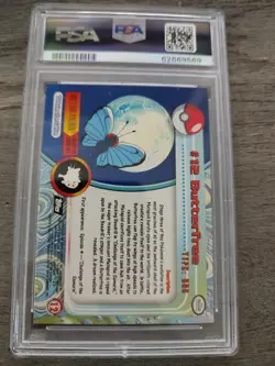 1999 Topps Pokemon TV Butterfree Rainbow Foil PSA 9 - Image 2