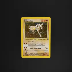 1999 Pokemon Fossil Hitmonlee Holo #7/62 - WOTC Vintage - LP/MP Condition - Image 2
