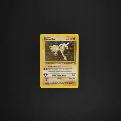 1999 Pokemon Fossil Hitmonlee Holo #7/62 - WOTC Vintage - LP/MP Condition - Image 3
