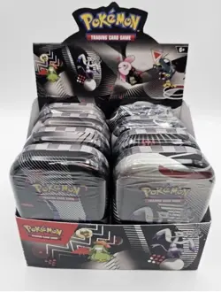 Pokemon Unova SV10.5 Mini Tin Display - 8 Sealed Tins - Black Bolt White Flare - Image 1