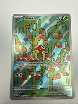 Shuckle 136/132 - ME01: Mega Evolution Pokemon Illustration Rare Holo NM - Image 1