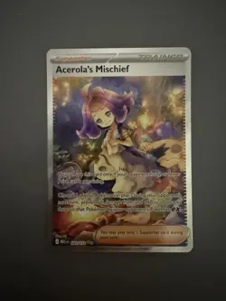 Acerola’s Mischief Pokemon Mega Evolution 183/132 SIR PACK FRESH - Image 2