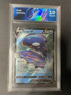 Kyogre Vmax Pokemon Graded 10 Slab Central - Image 1