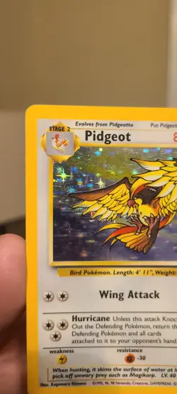Pokemon TCG Pidgeot Jungle 8/64 Holo Unlimited Holo Rare - Image 2