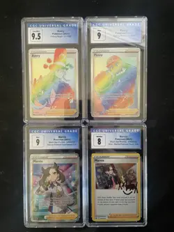 Pokemon TCG Graded CGC Slab Lot Of 4 (2021) Chilling Reign RR + Marnie Promos - Image 1