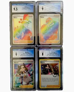 Pokemon TCG Graded CGC Slab Lot Of 4 (2021) Chilling Reign RR + Marnie Promos - Image 2