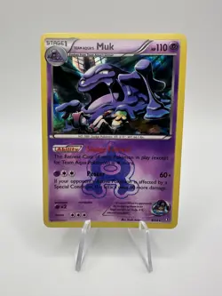 Team Aqua's Muk 8/34 Double Crisis Holo Rare Pokemon TCG LP - Image 1