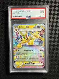2025 Pokemon Pre En- Prismatic Evolution #030 Jolteon Ex PSA 9 - Image 1