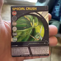 Brand New BAKUGAN Ability Card SPECIAL CRUSH BA234-AB-SM-GBL 2008 SM/SEGA 39/48b - Image 1