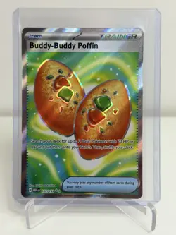 Buddy-Buddy Poffin 167/132 Trainer Mega Evolution Holo Pokemon Card - Image 1