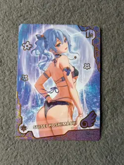 CCG WAIFU CARD MAIDEN PARTY GIRL PARTY UR-016 SUISE HOSHIMACHI SINGER/VTUBER - Image 1